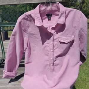 J.Crew Oxford Pink Shirt Size Small
